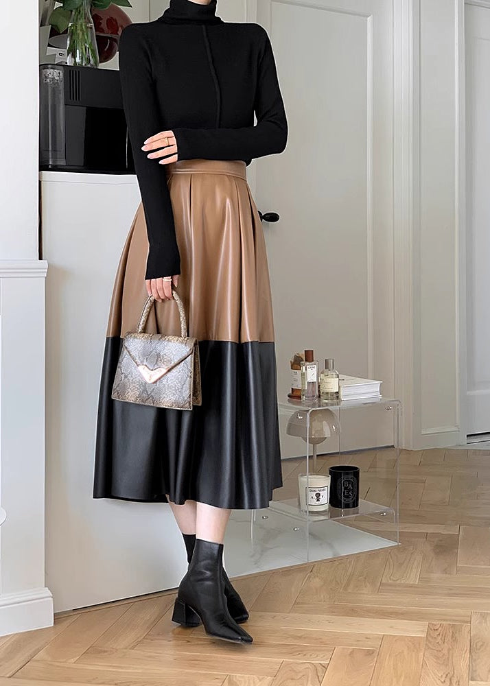 Carolina Coffee - Black Midi Skirt (SAMPLE SALE)