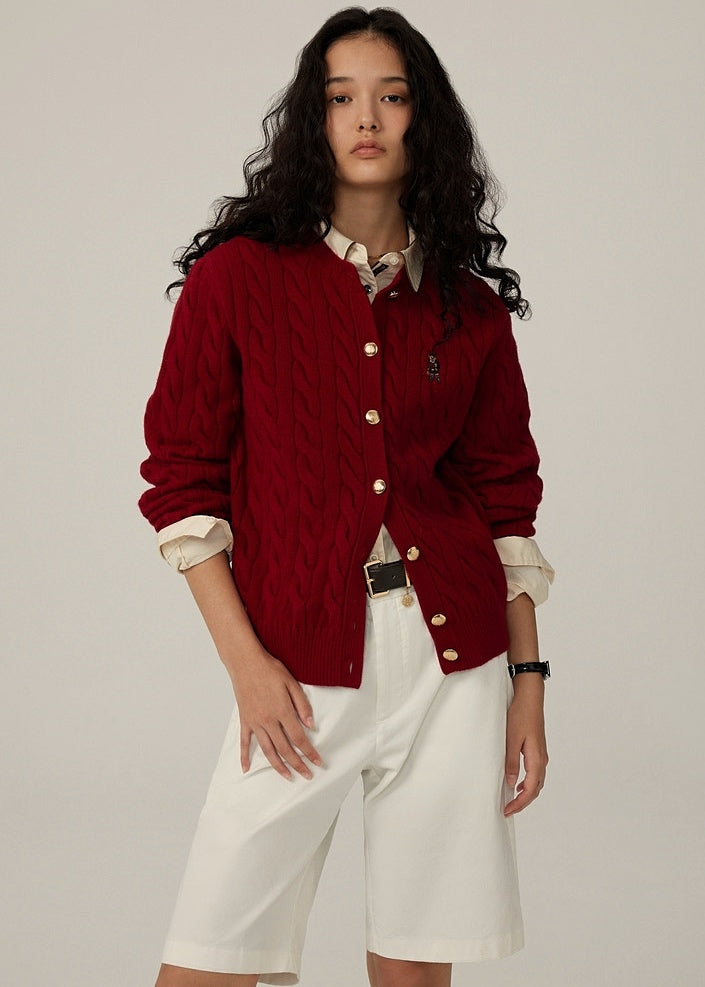 Niamh Classic Burgundy Cardigan (PRE-ORDER)