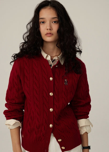 Niamh Classic Burgundy Cardigan (PRE-ORDER)