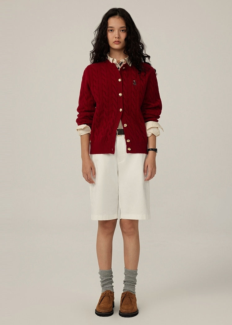 Niamh Classic Burgundy Cardigan (PRE-ORDER)