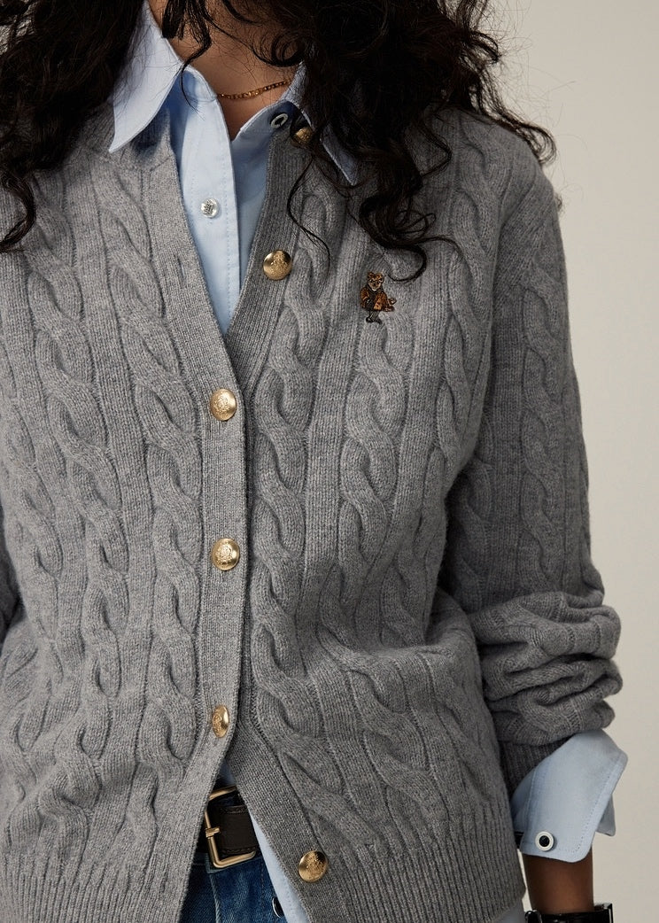 Niamh Classic Grey Cardigan (PRE-ORDER)