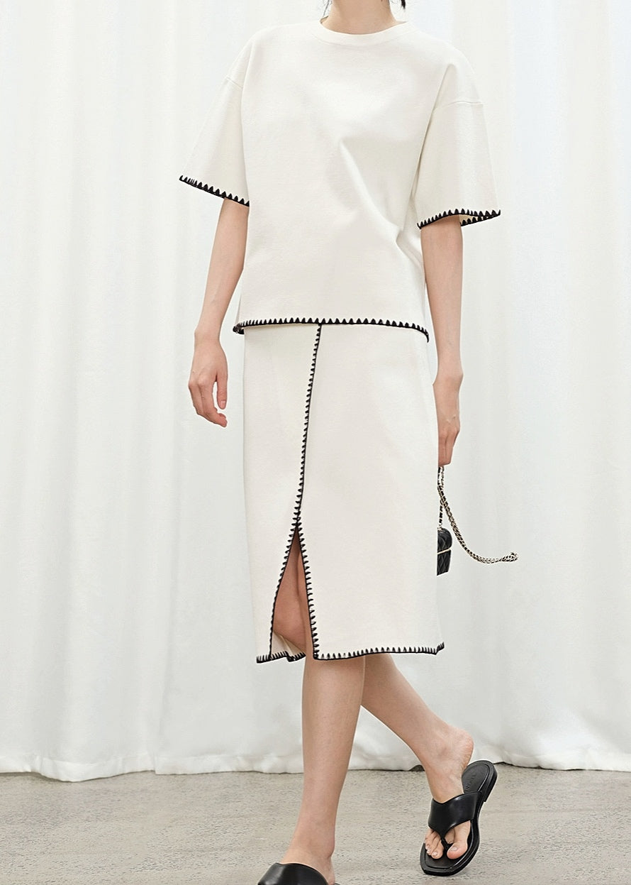 Omnia White Skirt (PRE-ORDER)