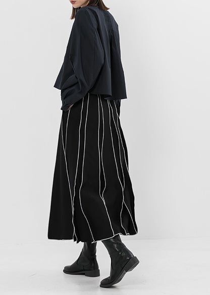 Raena Black Pleated Skirt (PRE-ORDER)