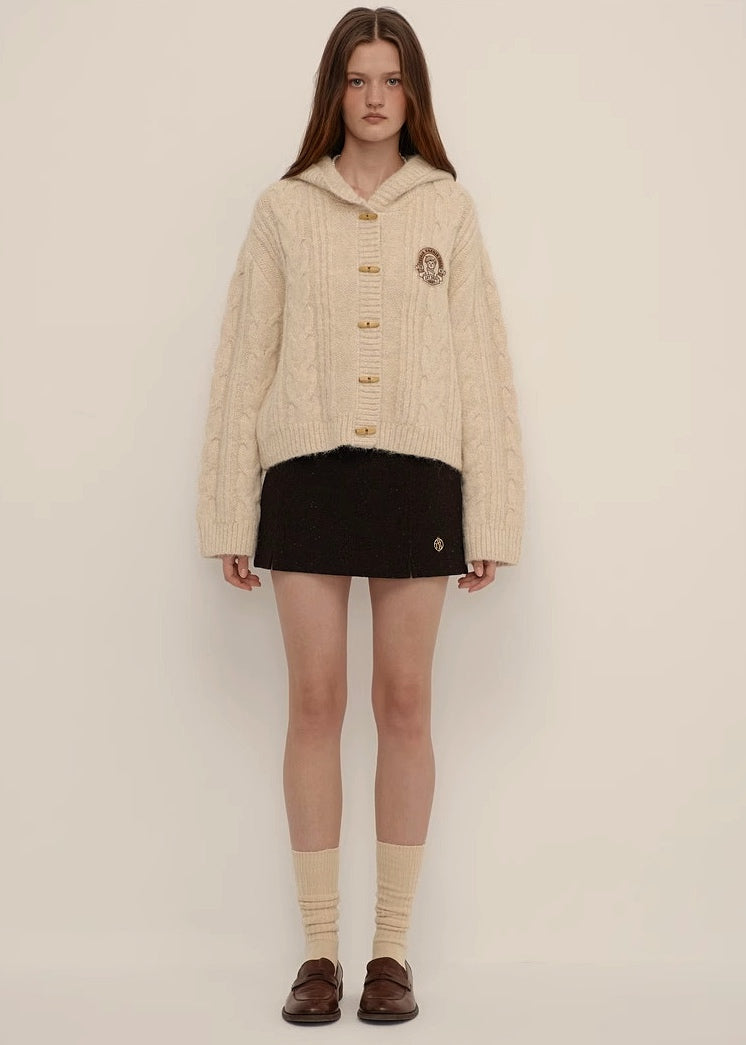 Vesper Ivory Hooded Cardigan (PRE-ORDER)