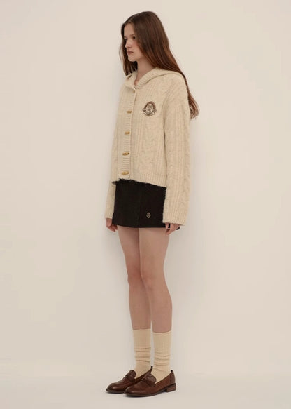 Vesper Ivory Hooded Cardigan (PRE-ORDER)