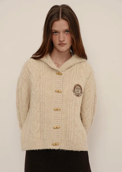 Vesper Ivory Hooded Cardigan (PRE-ORDER)