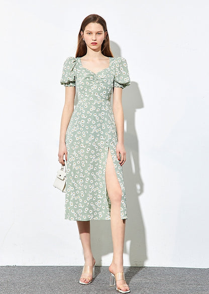 Belize Sage Midi Dress (Sample Sale)