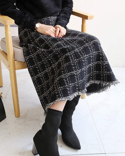 Cairo Wool Knit Skirt (PRE-ORDER)
