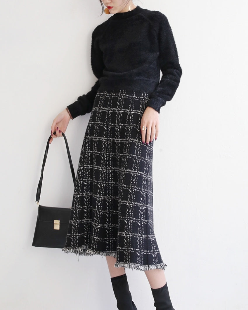 Cairo Wool Knit Skirt (PRE-ORDER)