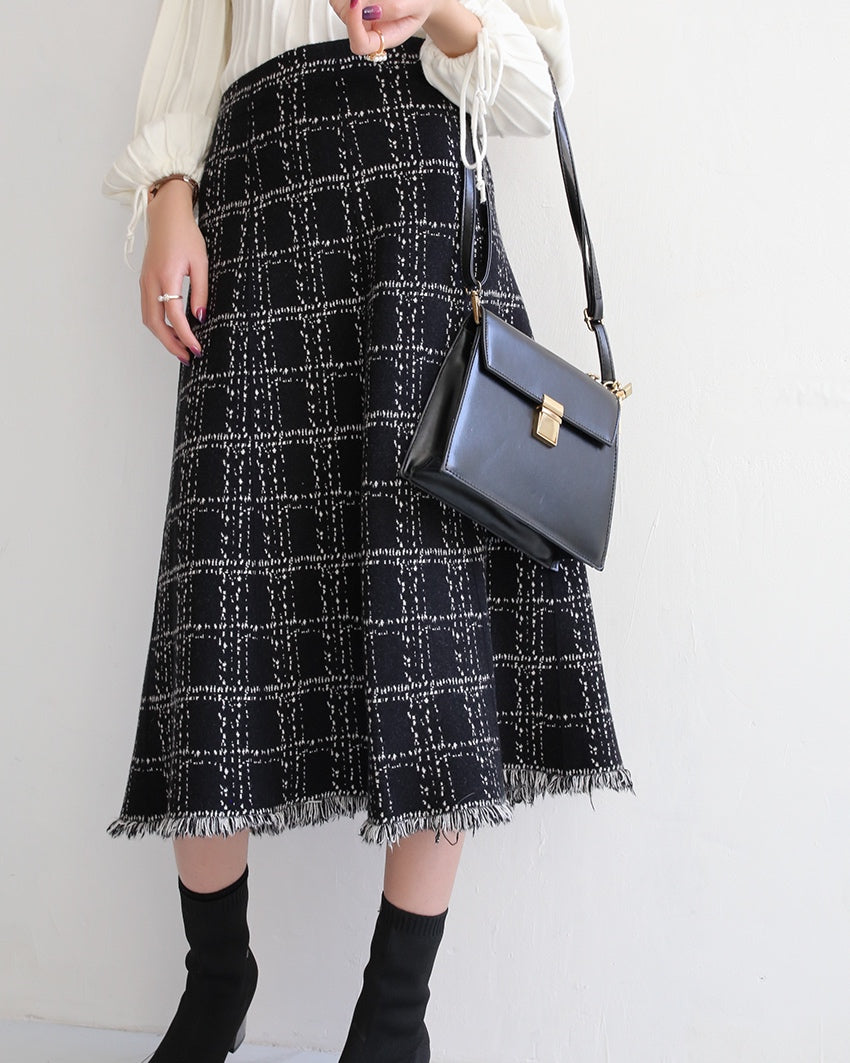 Cairo Wool Knit Skirt (PRE-ORDER)