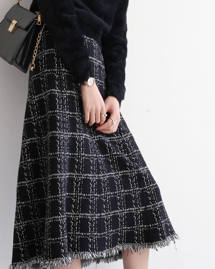 Cairo Wool Knit Skirt (PRE-ORDER)