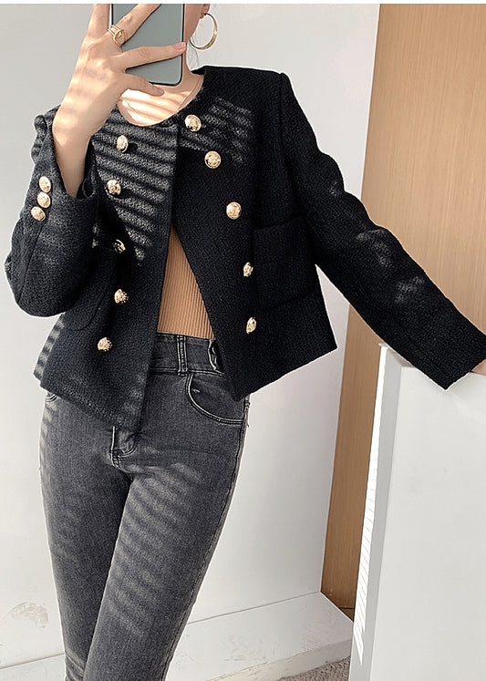 Clementine Black Tweed Coat (PRE-ORDER)