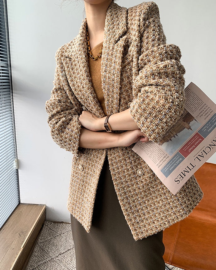 Honeycomb Tweed Coat (PRE-ORDER)