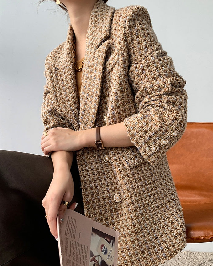 Honeycomb Tweed Coat (PRE-ORDER)