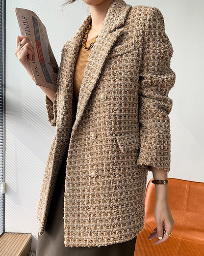 Honeycomb Tweed Coat (PRE-ORDER)