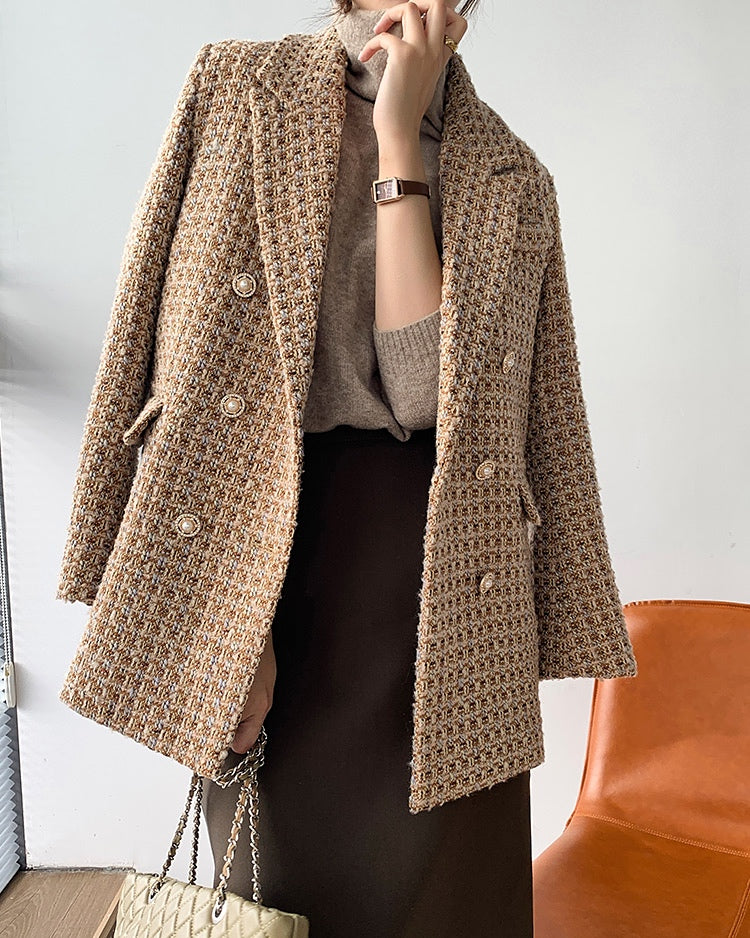 Honeycomb Tweed Coat (PRE-ORDER)