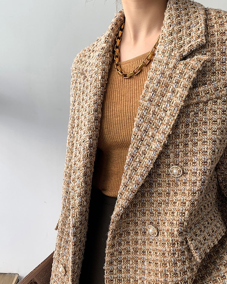 Honeycomb Tweed Coat (PRE-ORDER)