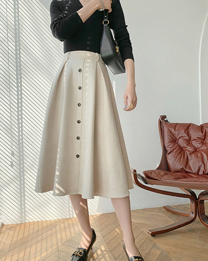 Margot Suede Midi Skirt (PRE-ORDER)