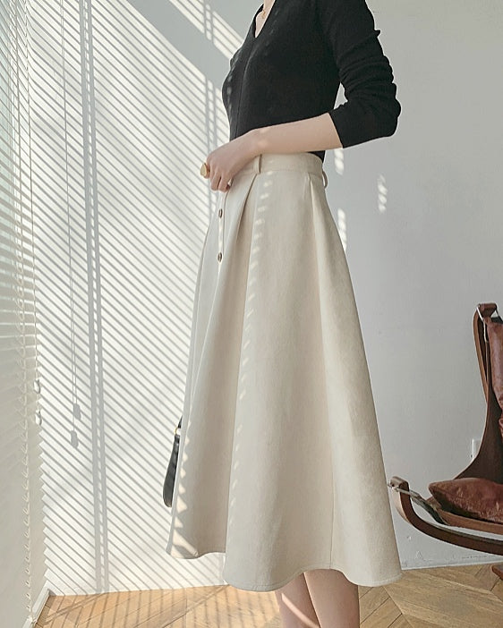 Margot Suede Midi Skirt (PRE-ORDER)