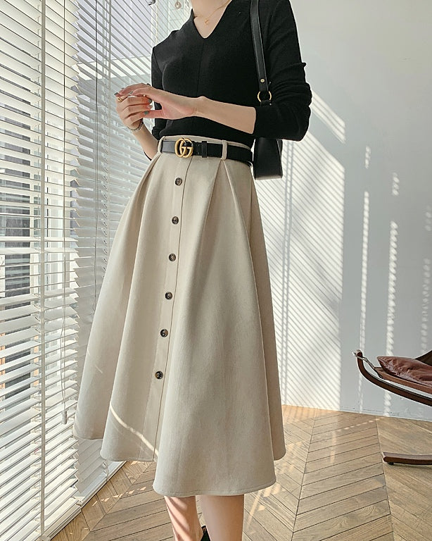 Margot Suede Midi Skirt (PRE-ORDER)