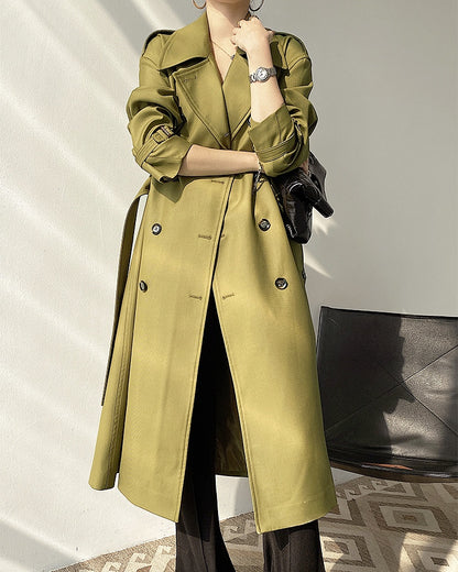 Windbreaker Olive Green Trench Coat (PRE-ORDER)