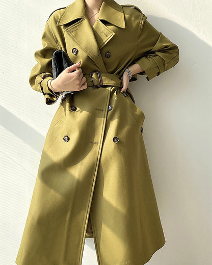 Windbreaker Olive Green Trench Coat (PRE-ORDER)