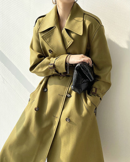 Windbreaker Olive Green Trench Coat (PRE-ORDER)