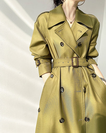 Windbreaker Olive Green Trench Coat (PRE-ORDER)